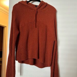 Burnt Orange Rag and bone sweatshirt with hood